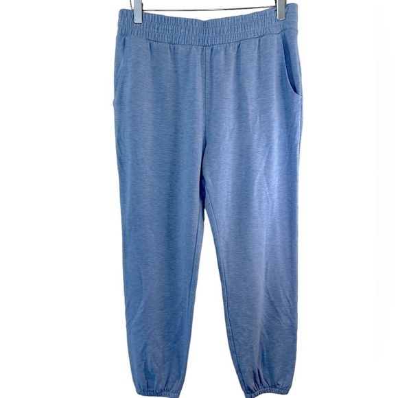 J. Crew Pull On Cloud Fleece Blue Joggers - Picture 4 of 9